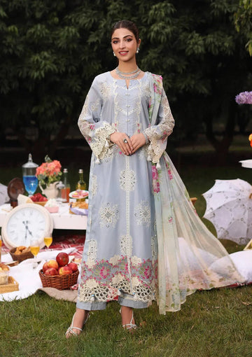 Kahf Premium | Festive Lawn 24 | KFL-08A FIRUZE - Khanumjan Pakistani Clothes and Designer Dresses in UK, USA