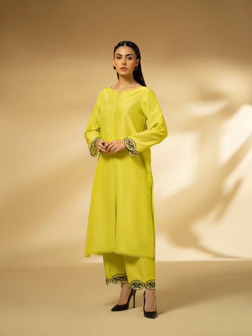 Fozia Khalid | Eid Edit 24 | Lime Zest - Khanumjan  Pakistani Clothes and Designer Dresses in UK, USA