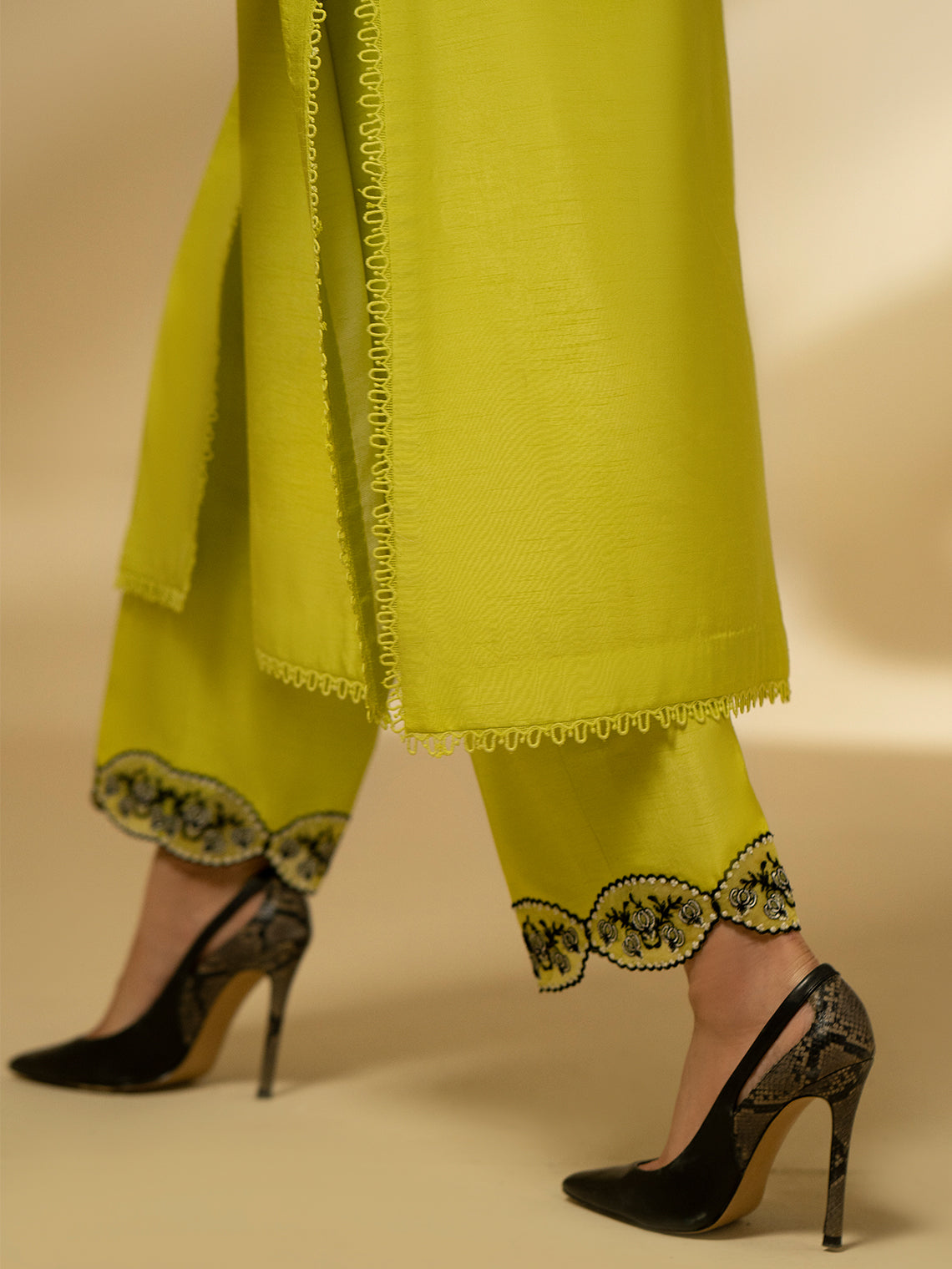 Fozia Khalid | Eid Edit 24 | Lime Zest - Khanumjan  Pakistani Clothes and Designer Dresses in UK, USA