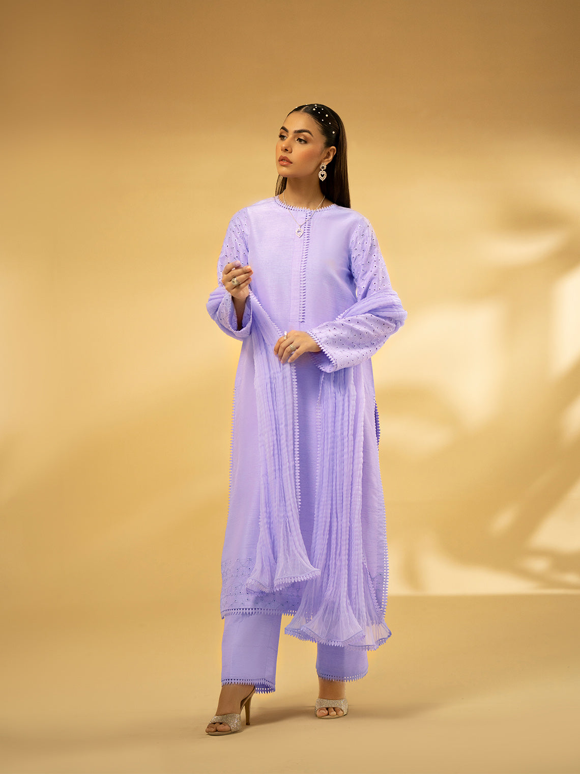 Fozia Khalid | Eid Edit 24 | Lilac Dreamscape - Khanumjan  Pakistani Clothes and Designer Dresses in UK, USA