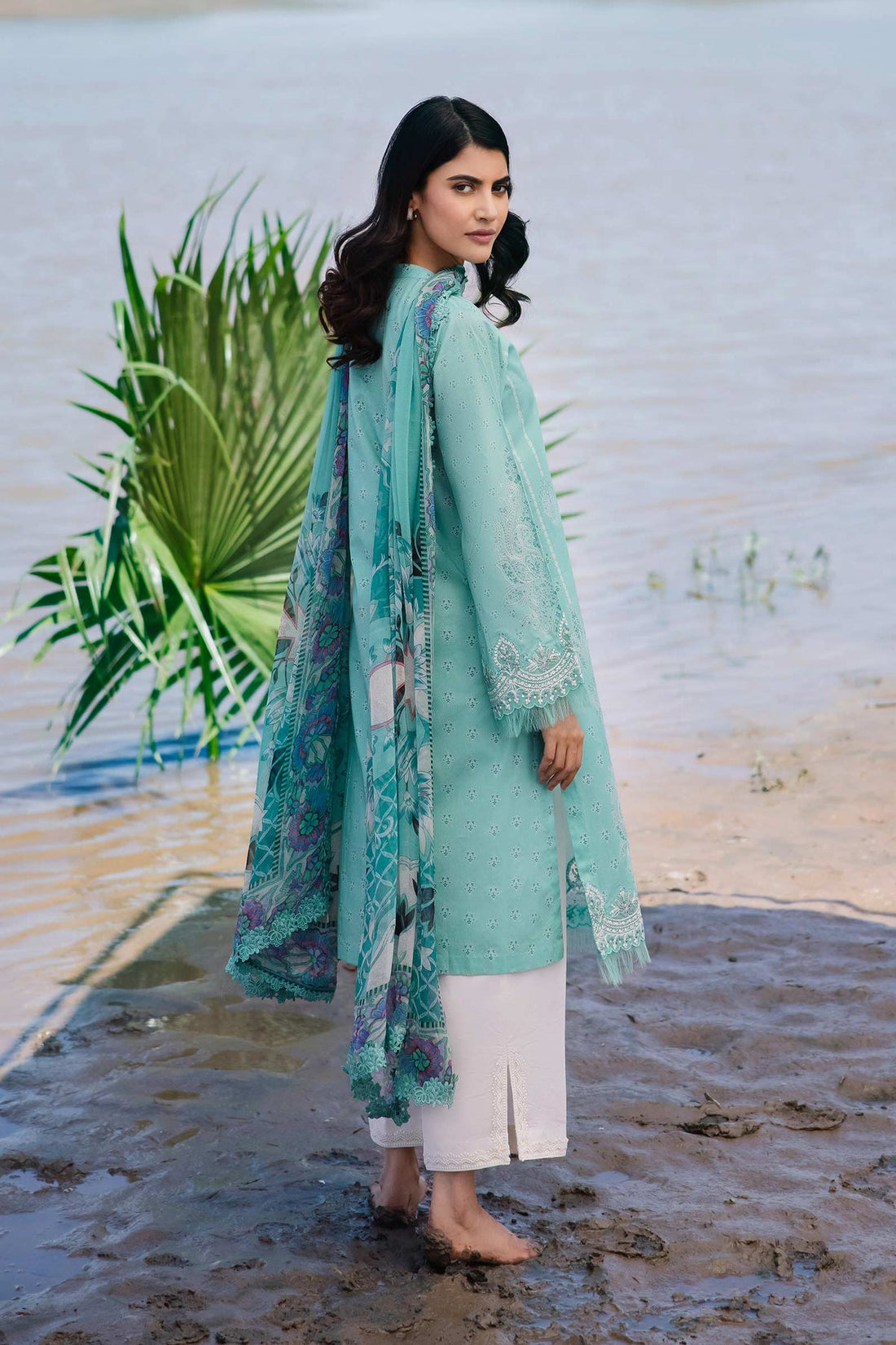 Maria b | M Basics Lawn | 408-A - Khanumjan  Pakistani Clothes and Designer Dresses in UK, USA