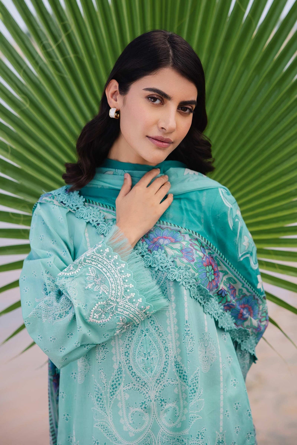 Maria b | M Basics Lawn | 408-A - Khanumjan  Pakistani Clothes and Designer Dresses in UK, USA