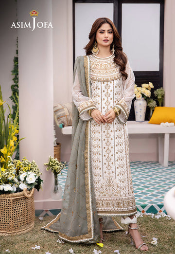 Asim Jofa | Dhanak Rang Collection | AJCF-17 - Khanumjan Pakistani Clothes and Designer Dresses in UK, USA