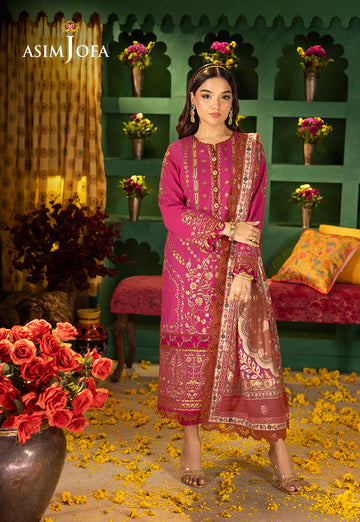 Asim Jofa | Asra Festive Essentials | AJRA-11 - Khanumjan Pakistani Clothes and Designer Dresses in UK, USA