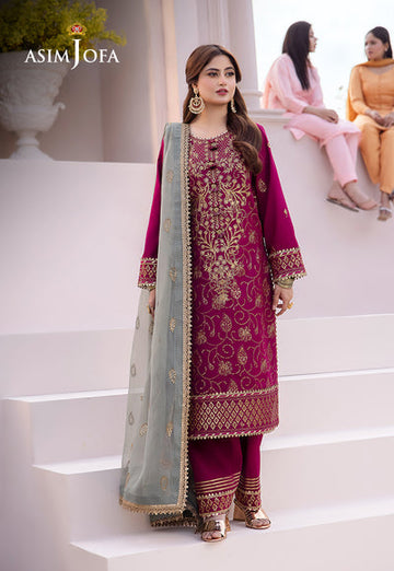 Asim Jofa | Dhanak Rang Collection | AJCF-12 - Khanumjan Pakistani Clothes and Designer Dresses in UK, USA