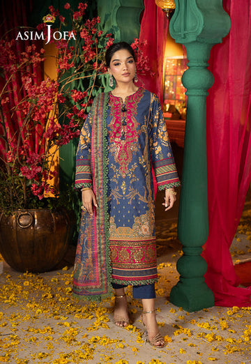 Asim Jofa | Asra Festive Essentials | AJRA-03 - Khanumjan Pakistani Clothes and Designer Dresses in UK, USA