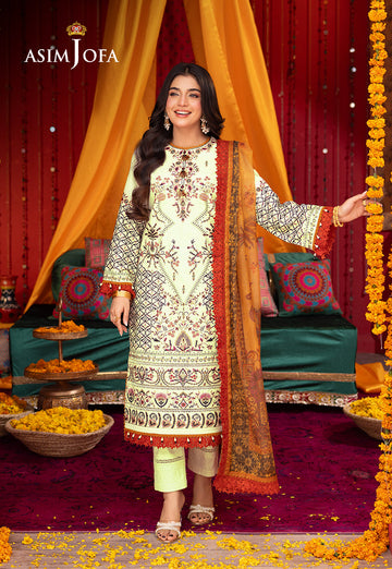 Asim Jofa | Asra Festive Essentials | AJRA-15 - Khanumjan Pakistani Clothes and Designer Dresses in UK, USA