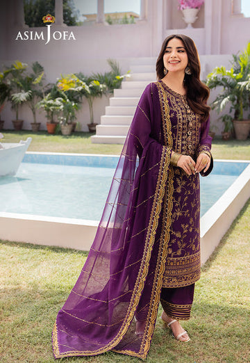 Asim Jofa | Dhanak Rang Collection | AJCF-08 - Khanumjan Pakistani Clothes and Designer Dresses in UK, USA