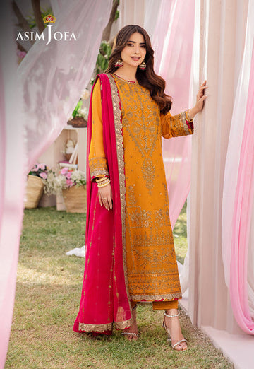 Asim Jofa | Dhanak Rang Collection | AJCF-25 - Khanumjan Pakistani Clothes and Designer Dresses in UK, USA