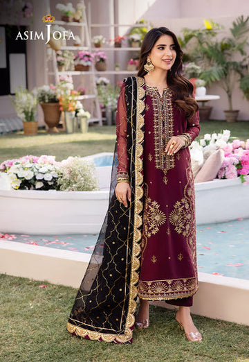 Asim Jofa | Dhanak Rang Collection | AJCF-18 - Khanumjan Pakistani Clothes and Designer Dresses in UK, USA