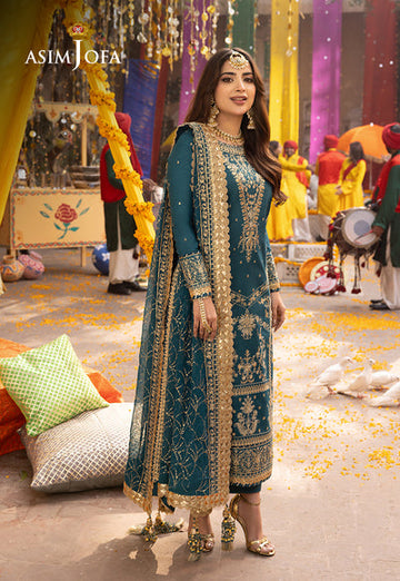 Asim Jofa | Chamak Damak Festive 24 | AJCD-07 - Khanumjan Pakistani Clothes and Designer Dresses in UK, USA