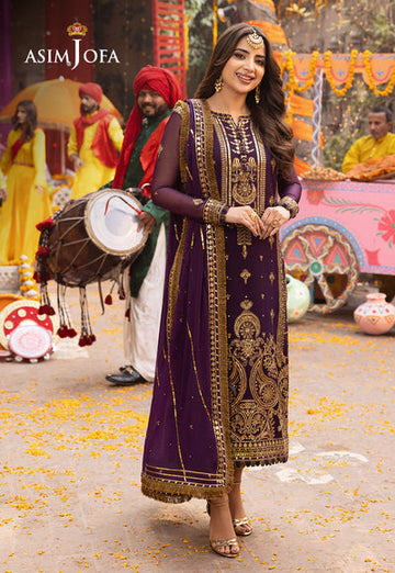 Asim Jofa | Chamak Damak Festive 24 | AJCD-17 - Khanumjan Pakistani Clothes and Designer Dresses in UK, USA