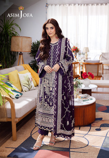 Asim Jofa | Uraan Lawn Chiffon Collection | AJUR-05 - Khanumjan Pakistani Clothes and Designer Dresses in UK, USA