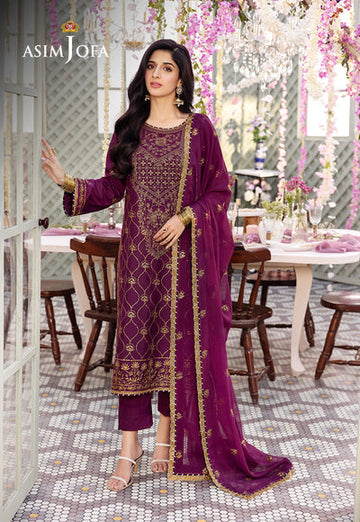 Asim Jofa | Dhanak Rang Collection | AJCF-07 - Khanumjan Pakistani Clothes and Designer Dresses in UK, USA