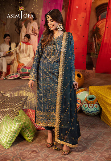 Asim Jofa | Chamak Damak Festive 24 | AJCD-01 - Khanumjan Pakistani Clothes and Designer Dresses in UK, USA