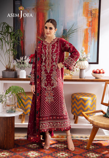 Asim Jofa | Uraan Lawn Chiffon Collection | AJUR-04 - Khanumjan  Pakistani Clothes and Designer Dresses in UK, USA