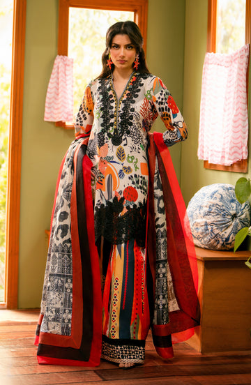 Maryum N Maria | Luxury Lawn 24 | Marwa - Khanumjan Pakistani Clothes and Designer Dresses in UK, USA