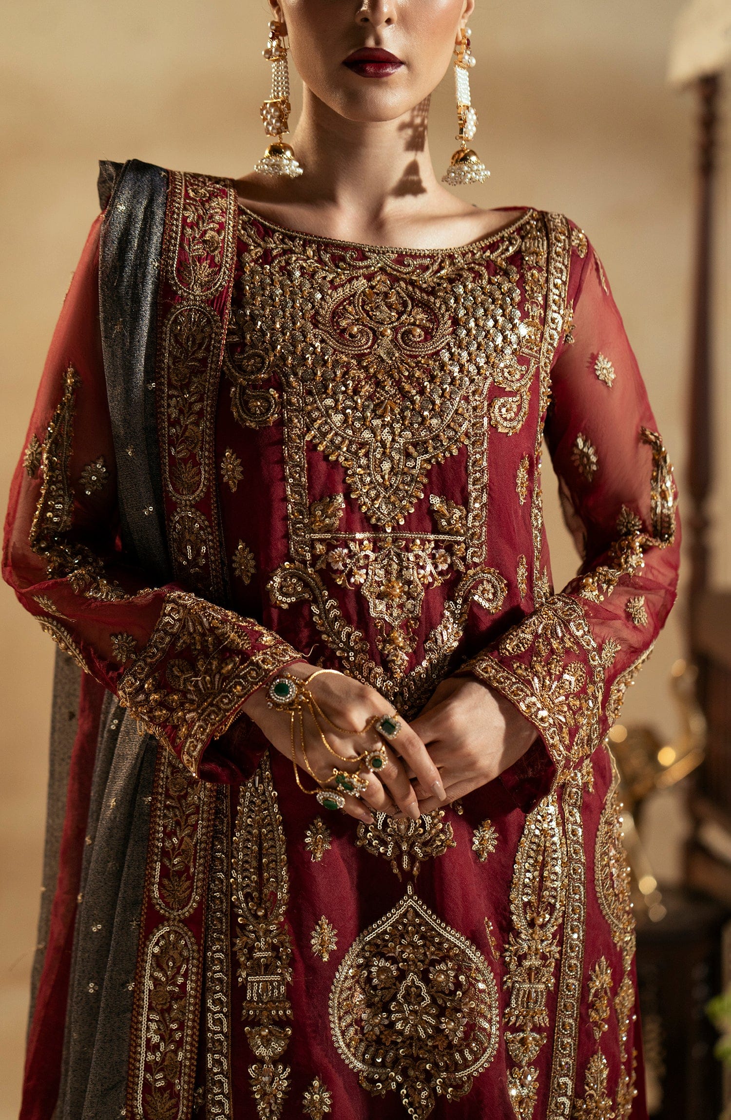 Maryum N Maria | Zamani Beghum Formals 23 | Ruby-(MW23-517) - Khanumjan  Pakistani Clothes and Designer Dresses in UK, USA