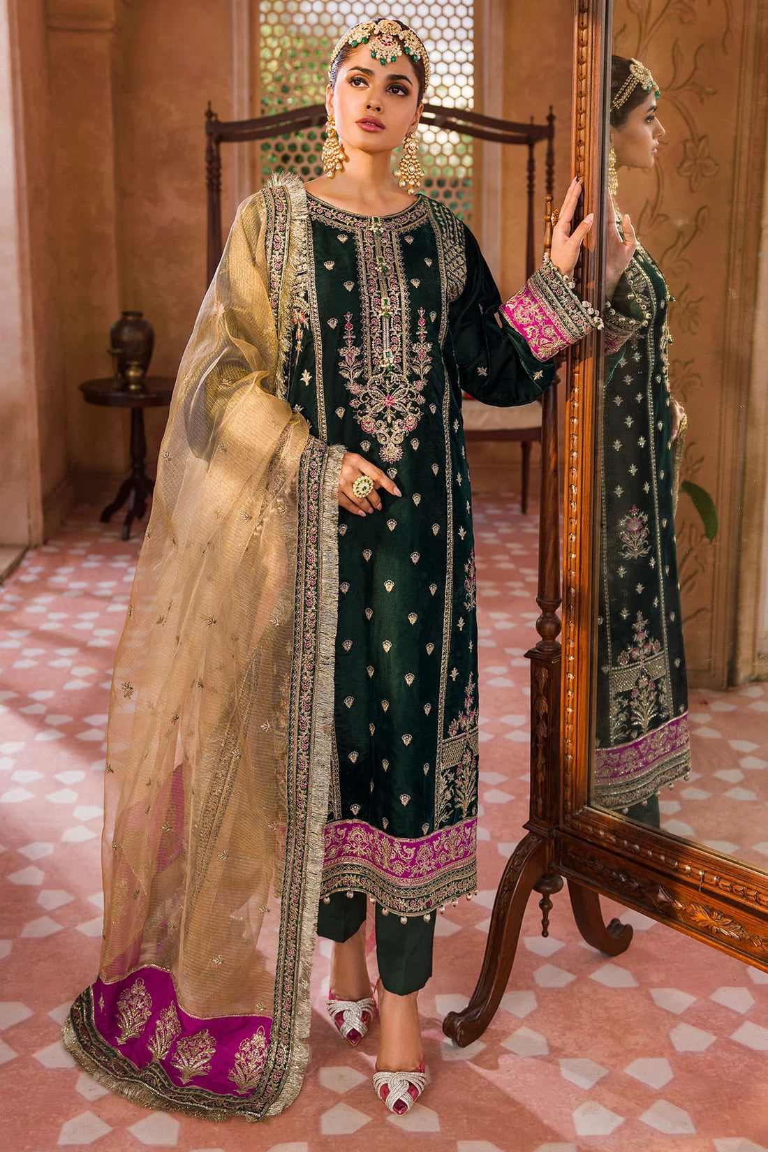 Motifz | Grand Velour Velvet Collection | 4403 - Khanumjan  Pakistani Clothes and Designer Dresses in UK, USA