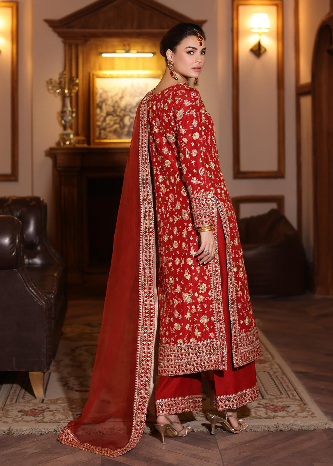 Waqas Shah | Meh-E-Nur | RED ROSE - Khanumjan  Pakistani Clothes and Designer Dresses in UK, USA