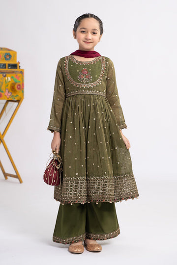 Maria B | Girls Eid Collection | MKS-EF24-33 - Khanumjan Pakistani Clothes and Designer Dresses in UK, USA