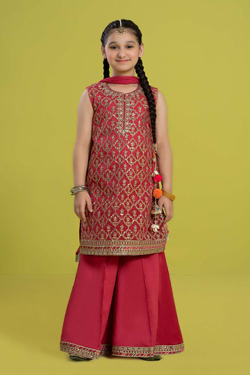Maria B | Girls Eid Collection | MKS-EF24-14 - Khanumjan Pakistani Clothes and Designer Dresses in UK, USA