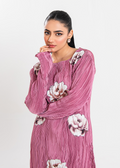 Maria Osama Khan | Claire Pleated Silk | Rosy - Khanumjan  Pakistani Clothes and Designer Dresses in UK, USA