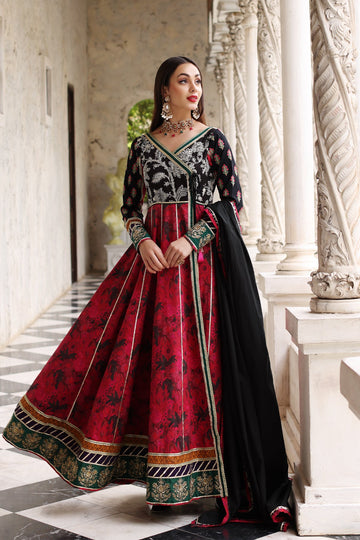 Mina Kashif | Festive Lawn | Anarkali - Khanumjan Pakistani Clothes and Designer Dresses in UK, USA