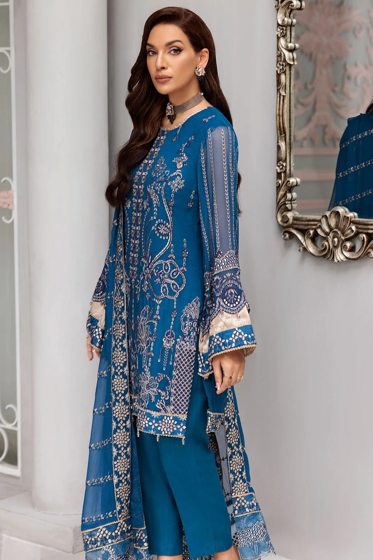 Motifz | Premium Embroidered Formals 24 | 3395 - Khanumjan  Pakistani Clothes and Designer Dresses in UK, USA