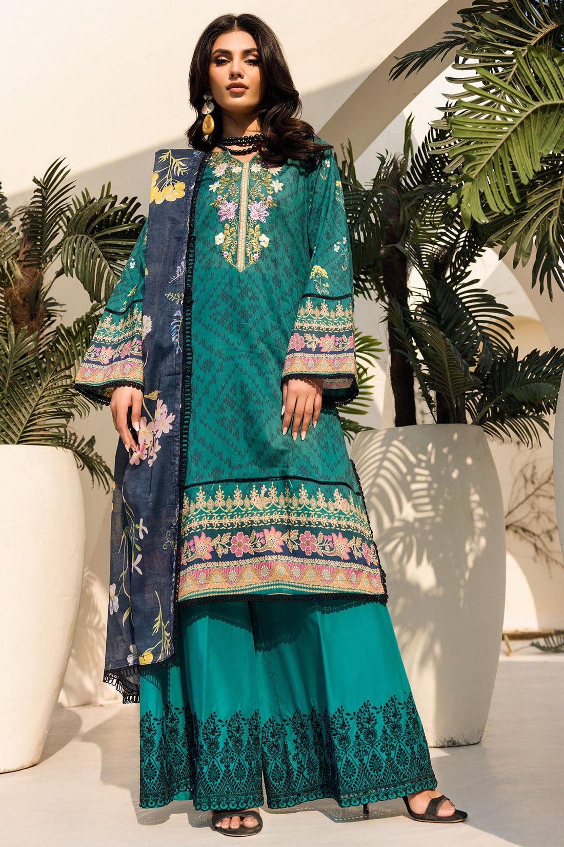 Motifz | Umang Luxury Lawn | A-06 - Khanumjan  Pakistani Clothes and Designer Dresses in UK, USA