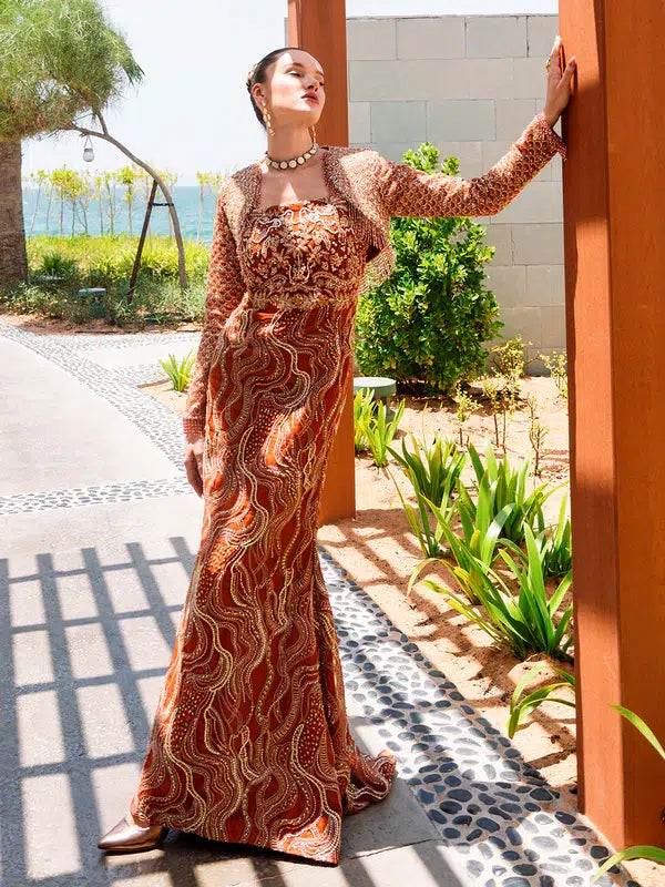 Epoque | Ciel Luxury Couture | Ochre - Khanumjan  Pakistani Clothes and Designer Dresses in UK, USA