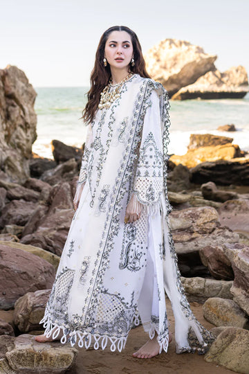 Qalamkar | Sahil Kinare Luxury Lawn | FP-02 FIZA - Khanumjan Pakistani Clothes and Designer Dresses in UK, USA