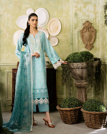 Roheenaz | Flora Printed Lawn | Mirage - Khanumjan Pakistani Clothes and Designer Dresses in UK, USA