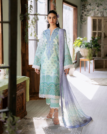 Roheenaz | Flora Printed Lawn | Elysium - Khanumjan Pakistani Clothes and Designer Dresses in UK, USA
