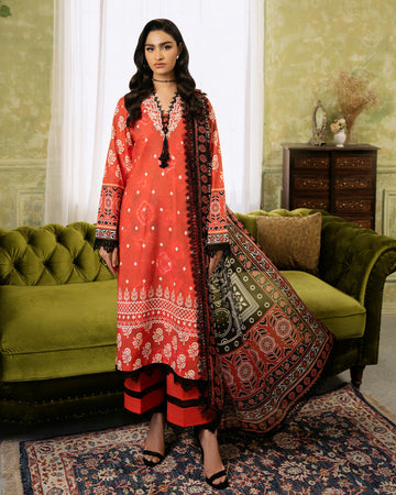 Roheenaz | Flora Printed Lawn | Solstice - Khanumjan Pakistani Clothes and Designer Dresses in UK, USA
