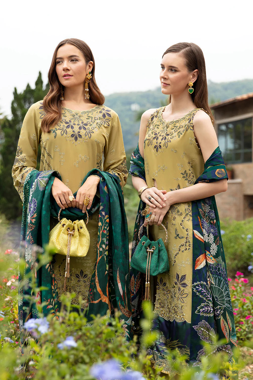 Ramsha | Andaz Collection | OLIVE GREEN - Khanumjan  Pakistani Clothes and Designer Dresses in UK, USA