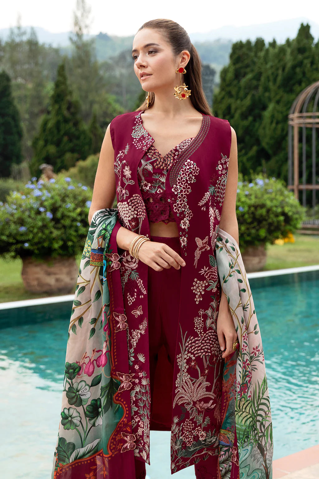 Ramsha | Andaz Collection | CRIMSON GLOW - Khanumjan  Pakistani Clothes and Designer Dresses in UK, USA