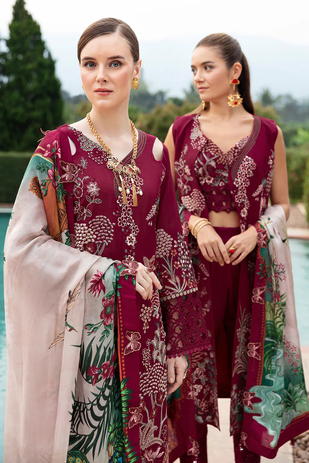 Ramsha | Andaz Collection | CRIMSON GLOW - Khanumjan  Pakistani Clothes and Designer Dresses in UK, USA
