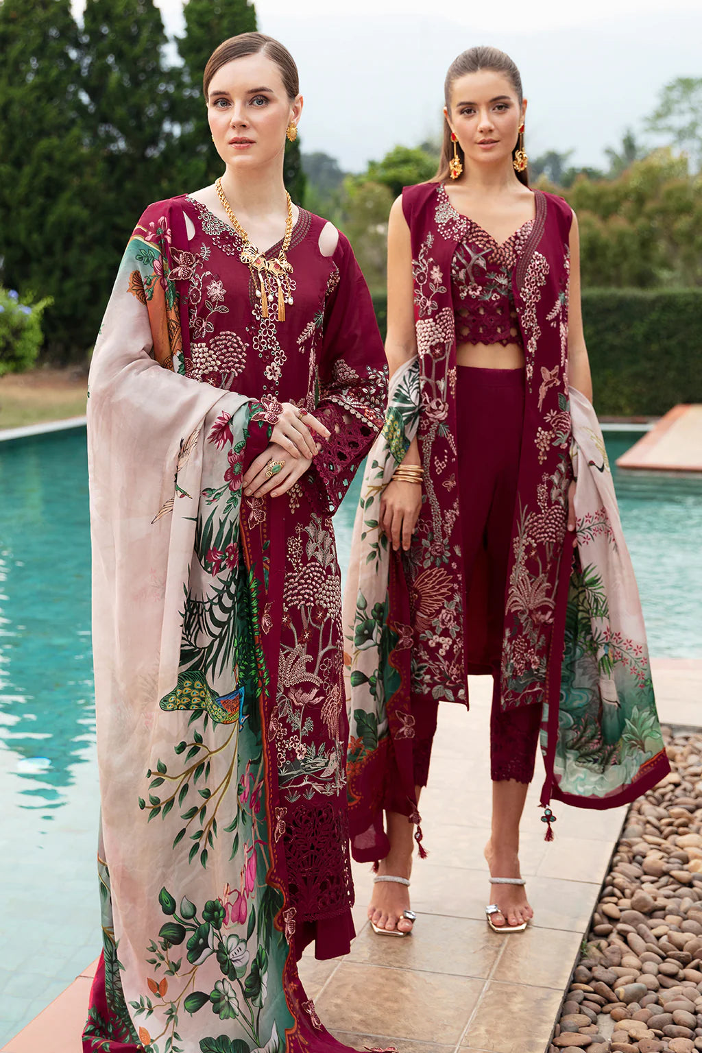 Ramsha | Andaz Collection | CRIMSON GLOW - Khanumjan  Pakistani Clothes and Designer Dresses in UK, USA