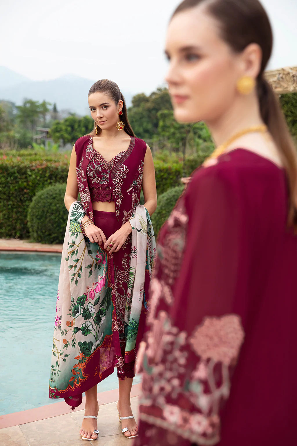 Ramsha | Andaz Collection | CRIMSON GLOW - Khanumjan  Pakistani Clothes and Designer Dresses in UK, USA