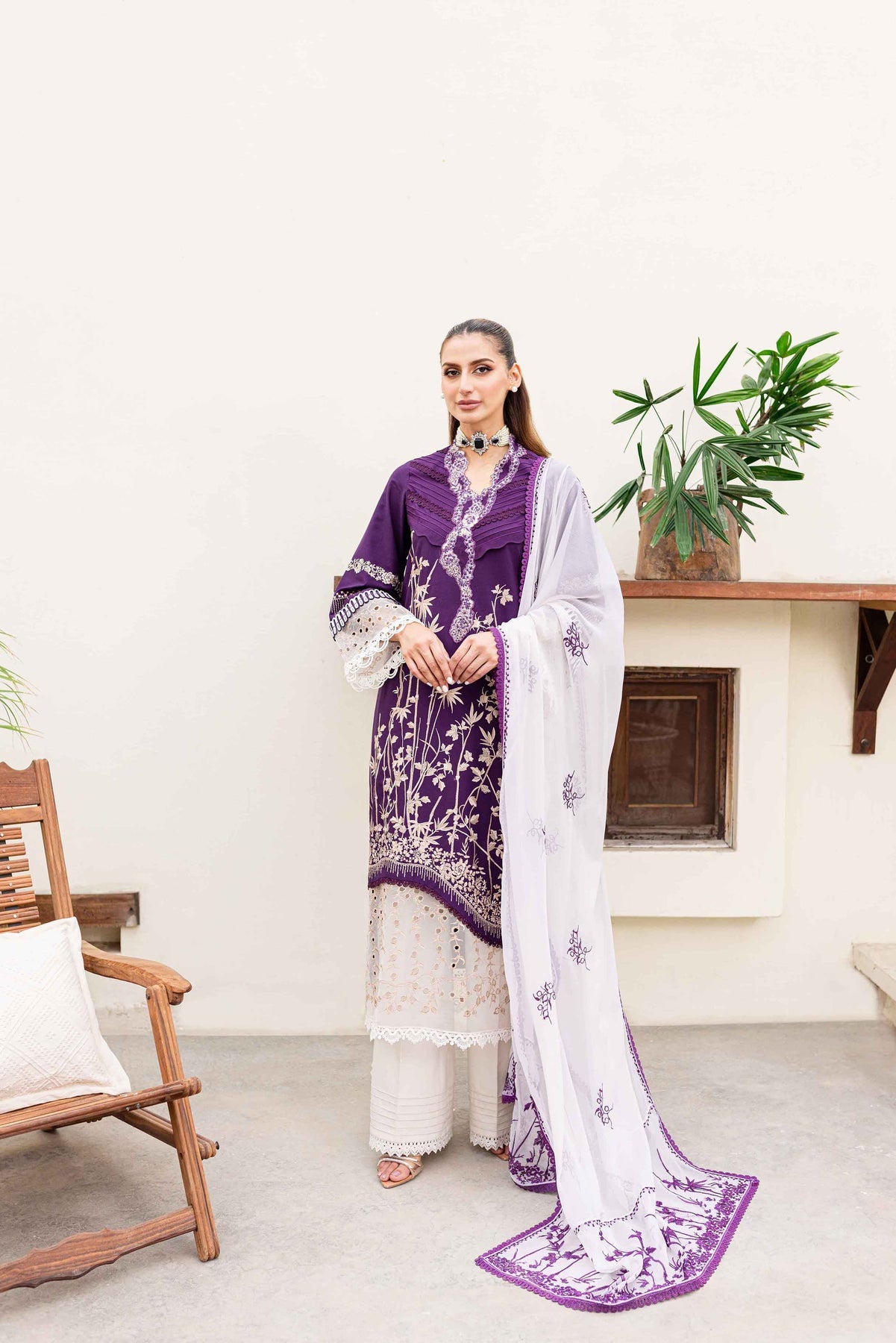 Sable Vogue | Shiree Lawn 24 | Plum Orchid - Khanumjan  Pakistani Clothes and Designer Dresses in UK, USA