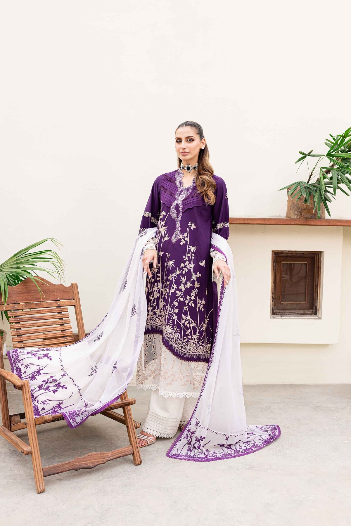 Sable Vogue | Shiree Lawn 24 | Plum Orchid - Khanumjan  Pakistani Clothes and Designer Dresses in UK, USA