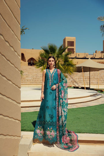Noor by Saadia Asad | Eid Laserkari Lawn 24 | D4 - Khanumjan Pakistani Clothes and Designer Dresses in UK, USA