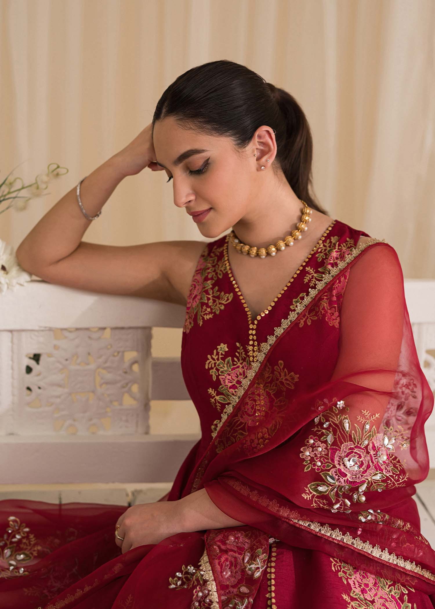 Sadaf Fawad Khan | Lyla Festive Pret | Deep Rose - Khanumjan  Pakistani Clothes and Designer Dresses in UK, USA