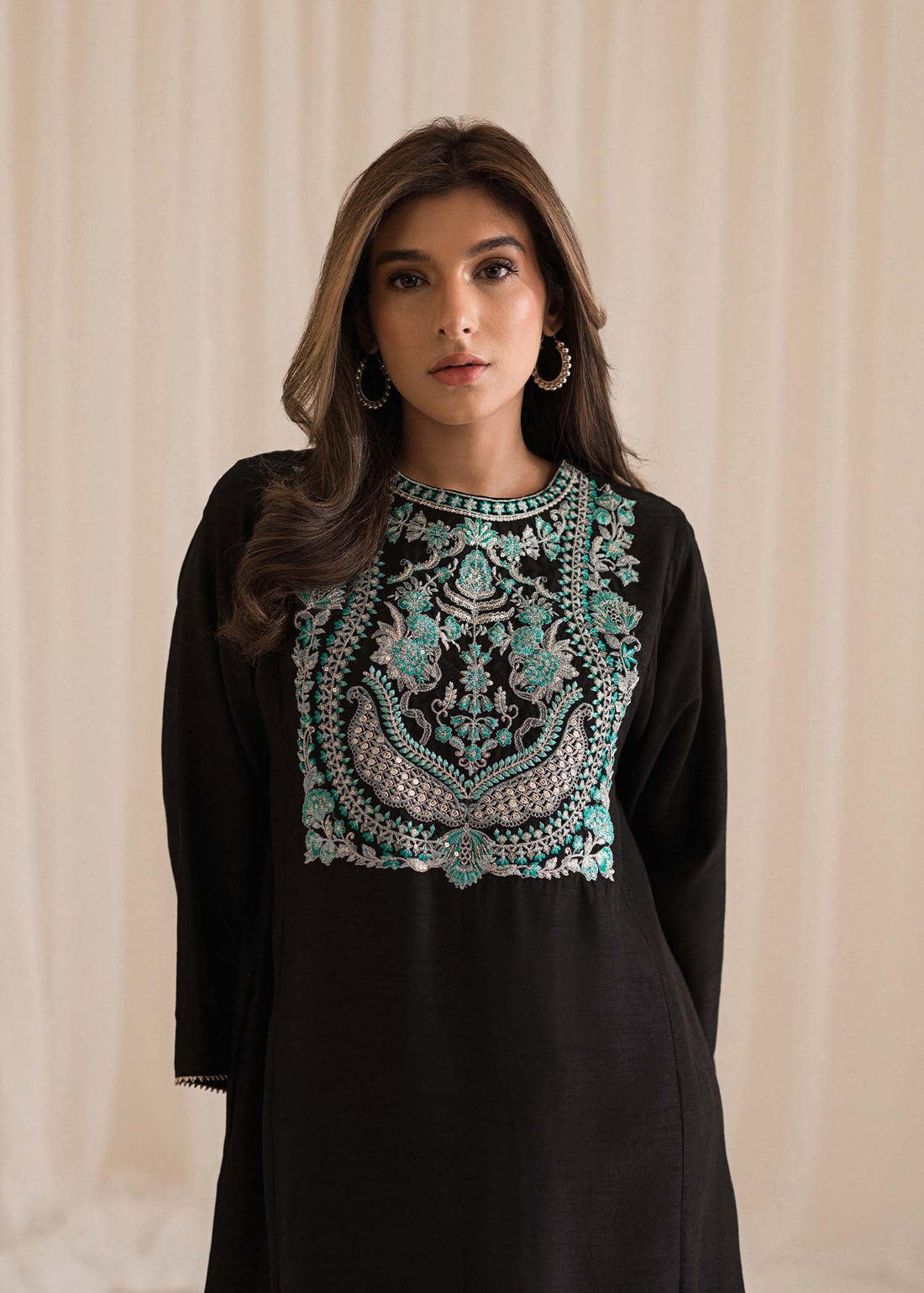 Sadaf Fawad Khan | Lyla Festive Pret | Black Pool - Khanumjan  Pakistani Clothes and Designer Dresses in UK, USA