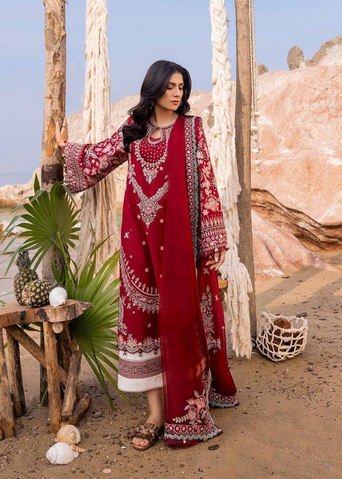 Sadaf Fawad Khan | Siraa Luxury Lawn 24| Calah (A) - Khanumjan  Pakistani Clothes and Designer Dresses in UK, USA