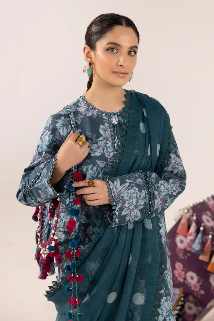 Alizeh | Sheen Lawn Prints 24 | Sea Mist - Khanumjan  Pakistani Clothes and Designer Dresses in UK, USA