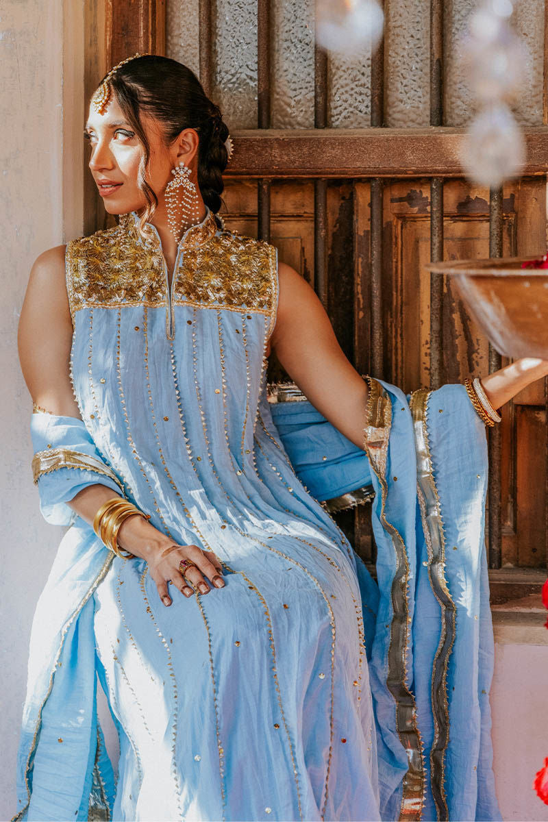 The Pink Tree Company | Gota Tikli | GULLU BAND - Khanumjan  Pakistani Clothes and Designer Dresses in UK, USA