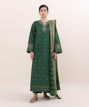 Sapphire | Fall Winter 25 |3 Piece - Embroidered Lawn Suit U3PEDY25V642