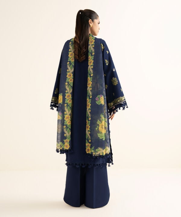Sapphire | Fall Winter 25 |3 Piece - Embroidered Dobby Suit U3PEST25V825